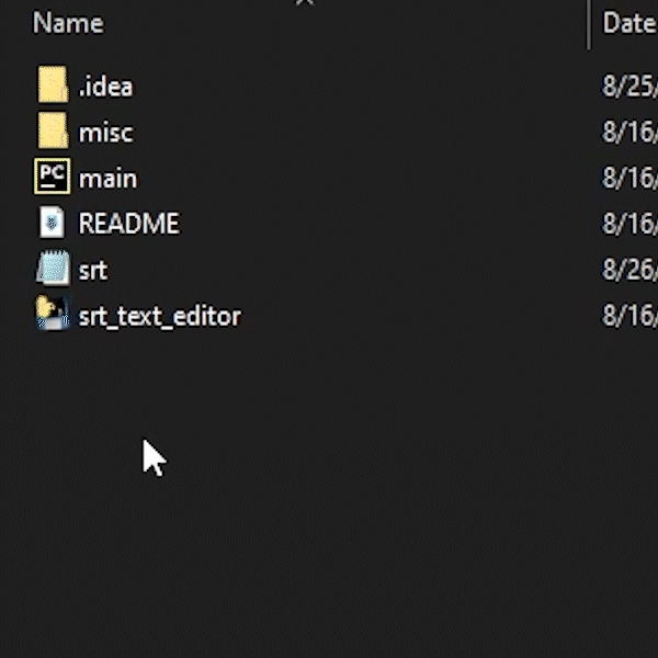 SRT File Editor